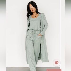 Baltic Born Janae Jumpsuit and Cardigan Set Size Large